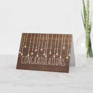 Drijvende stralen op de Barn Wood Card Kaart