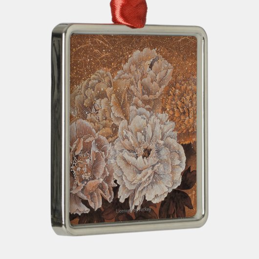 Drijvende struiken metalen ornament (Rechts)