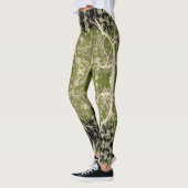 Drijvende tak Patroon Leggings (Links)