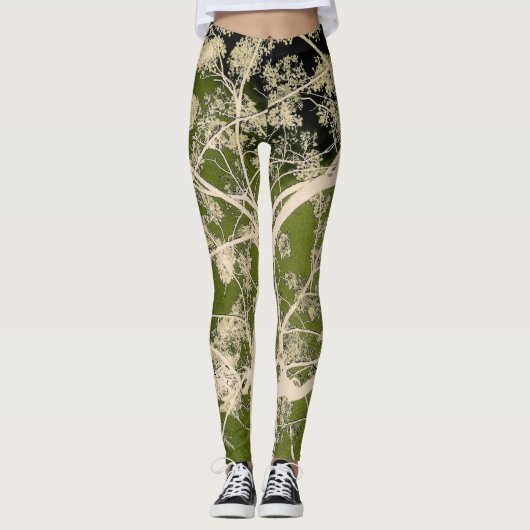 Drijvende takken leggings (Voorkant)