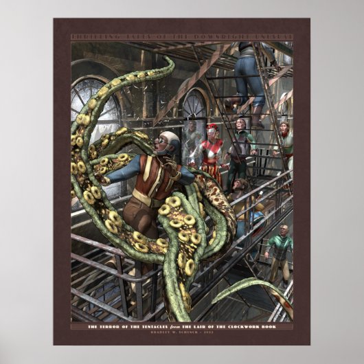 Drijvende tanden: terreur van de Tentakels (22x28  Poster (Voorkant)