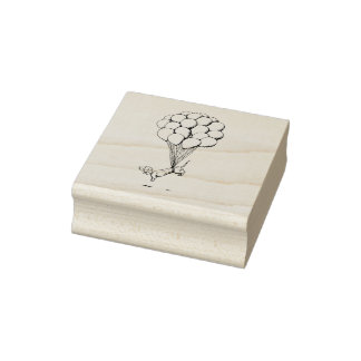 drijvende teckel rubberstempel