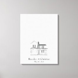 Drijvende thuisvingerafdrukgids canvas afdruk