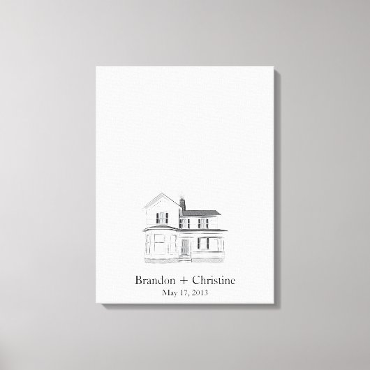 Drijvende thuisvingerafdrukgids canvas afdruk (Voorkant)