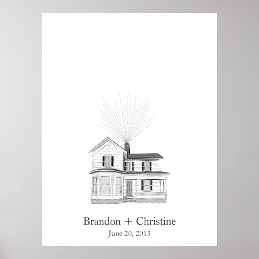 Drijvende thuisvingerafdrukgids poster (Voorkant)