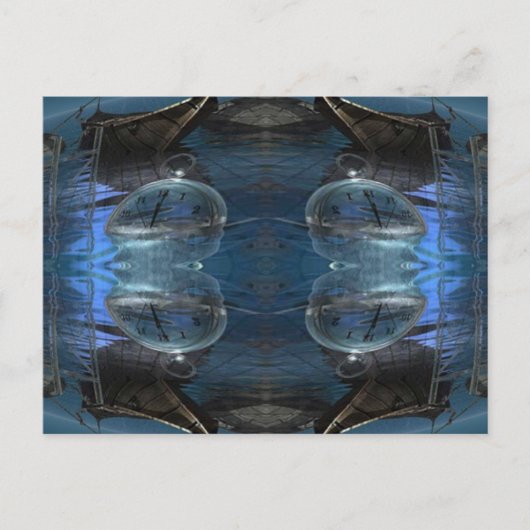 Drijvende tijd briefkaart (Voorkant)