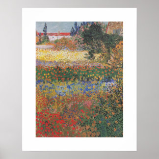 Drijvende tuin (1888) door Van Gogh Poster