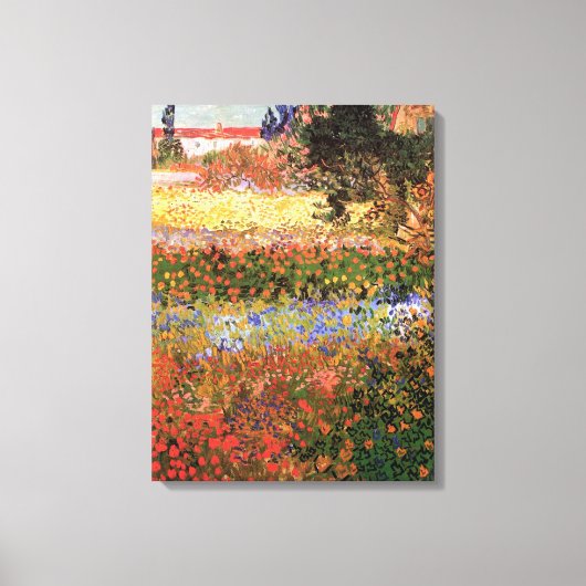 Drijvende tuin door Vincent van Gogh Canvas Afdruk (Voorkant)