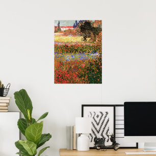 Drijvende tuin door Vincent van Gogh Poster