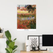 Drijvende tuin door Vincent van Gogh Poster (Thuiskantoor)