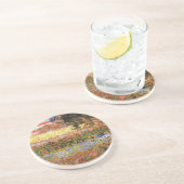 Drijvende tuin door Vincent van Gogh Zandsteen Onderzetter (Zijkant)