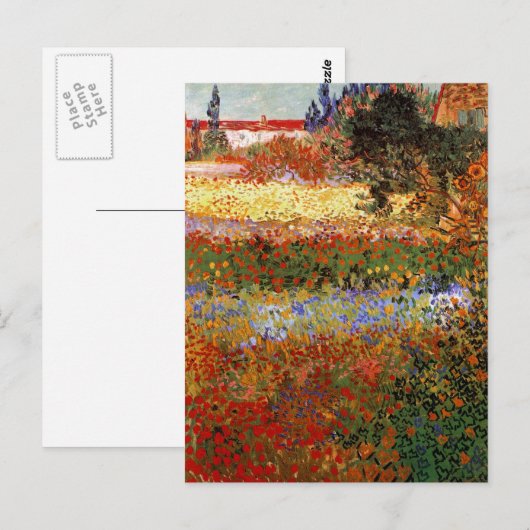 Drijvende tuin (F430) Van Gogh Fine Art Briefkaart (Voorkant / Achterkant)
