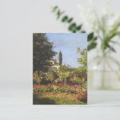 Drijvende tuin in Sainte Adresse door Claude Monet Briefkaart (Staand voorkant)