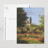 Drijvende tuin in Sainte Adresse door Claude Monet Briefkaart (Voorkant / Achterkant)
