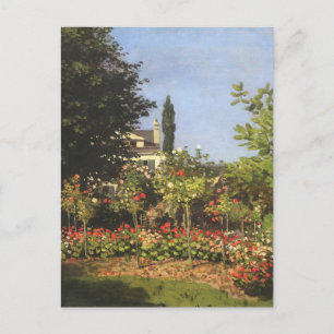 Drijvende tuin in Sainte Adresse door Claude Monet Briefkaart