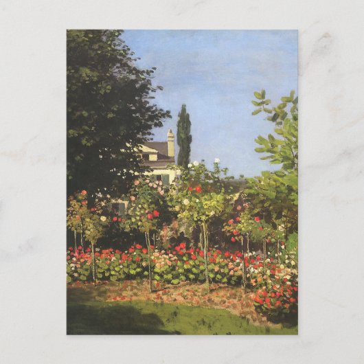 Drijvende tuin in Sainte Adresse door Claude Monet Briefkaart (Voorkant)
