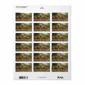 Drijvende tuin in Sainte Adresse door Claude Monet Etiket (Full Sheet)