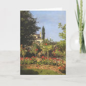 Drijvende tuin in Sainte Adresse door Claude Monet Kaart (Voorkant)