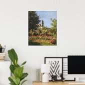 Drijvende tuin in Sainte Adresse door Claude Monet Poster (Thuiskantoor)