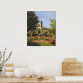 Drijvende tuin in Sainte Adresse door Claude Monet Poster (Keuken)