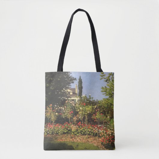 Drijvende tuin in Sainte Adresse door Claude Monet Tote Bag (Voorkant)