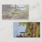 Drijvende tuin in Sainte-Adresse door Claude Monet Visitekaartje (Voorkant / Achterkant)