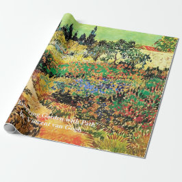 Drijvende tuin met pad door Vincent van Gogh. Cadeaupapier