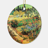 Drijvende tuin met pad door Vincent van Gogh Keramisch Ornament (Links)