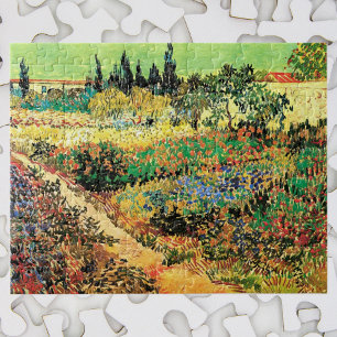 Drijvende tuin met pad door Vincent van Gogh Legpuzzel