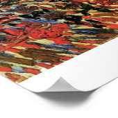 Drijvende tuin met pad door Vincent van Gogh Poster (Hoek)