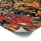 Drijvende tuin met pad door Vincent van Gogh Poster (Hoek)