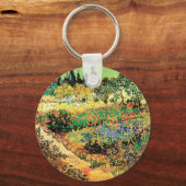 Drijvende tuin met pad door Vincent van Gogh Sleutelhanger (Voorkant)
