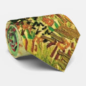 Drijvende tuin met pad door Vincent van Gogh Stropdas (Opgerold)