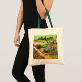 Drijvende tuin met pad door Vincent van Gogh Tote Bag (Voorkant (product))