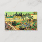 Drijvende tuin met pad door Vincent van Gogh Visitekaartje (Achterkant)