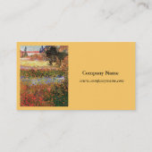 Drijvende tuin van Vincent van Gogh. Zonnegeel Visitekaartje (Achterkant)