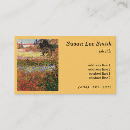 Drijvende tuin van Vincent van Gogh. Zonnegeel Visitekaartje