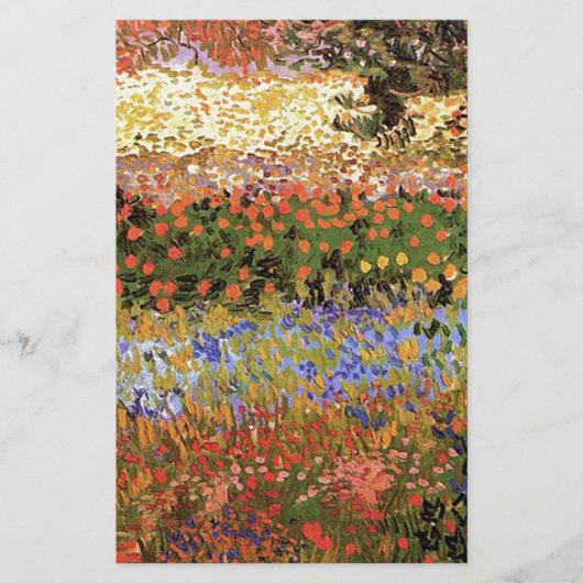 Drijvende tuin, Vincent van Gogh. Briefpapier (Voorkant)