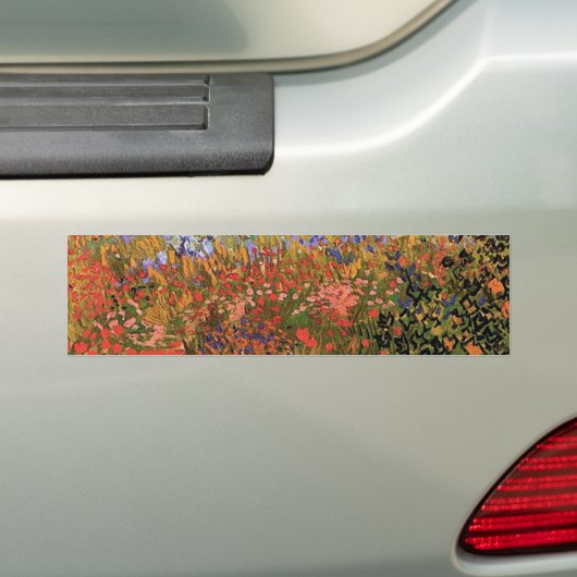 Drijvende tuin, Vincent van Gogh. Bumpersticker (Op auto)