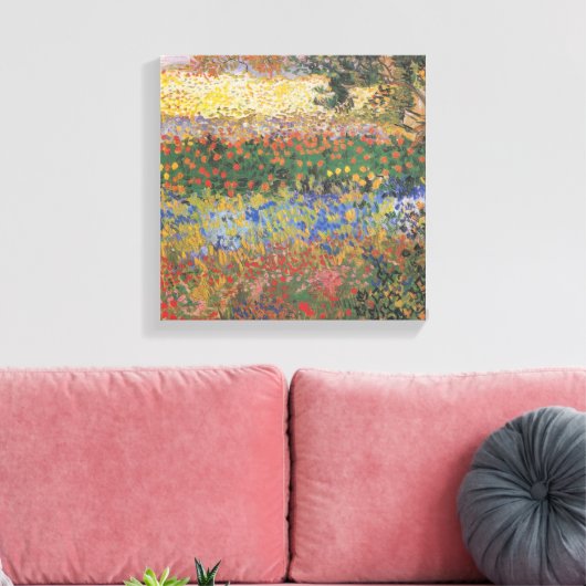 Drijvende tuin - Vincent van Gogh Canvas Afdruk (Insitu (Woonkamer))