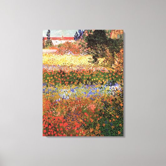 Drijvende tuin, Vincent van Gogh. Canvas Afdruk (Voorkant)