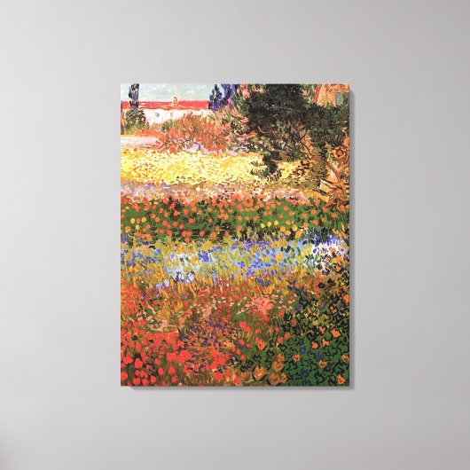Drijvende tuin, Vincent van Gogh. Canvas Afdruk (Voorkant)