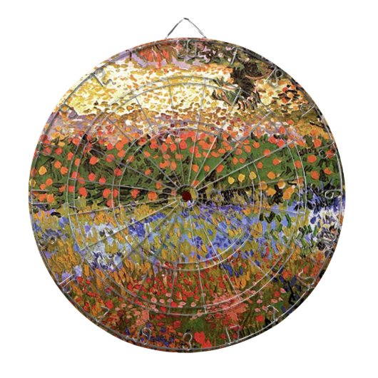 Drijvende tuin, Vincent van Gogh. Dartbord (Voorkant)