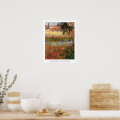 Drijvende tuin, Vincent van Gogh. Poster (Keuken)
