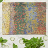 Drijvende tuin - Vincent van Gogh Theedoek (Gevouwen)