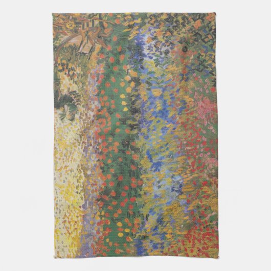 Drijvende tuin - Vincent van Gogh Theedoek (Verticaal)