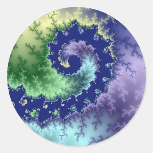 Drijvende uit - Fractal Sticker (Voorkant)