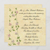 Drijvende uitvindingen van het Ivy Wedding Kaart (Voorkant / Achterkant)