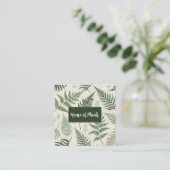 Drijvende varens vierkante visitekaartje (Staand voorkant)