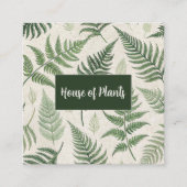 Drijvende varens vierkante visitekaartje (Voorkant)